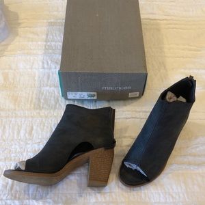 Open toe booties